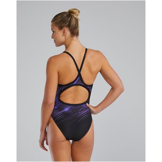 TYR Strój pływacki W DE DIAMONDFIT CY, Kolor: czarny, Rozmiar: 32, 2 zdjęcie