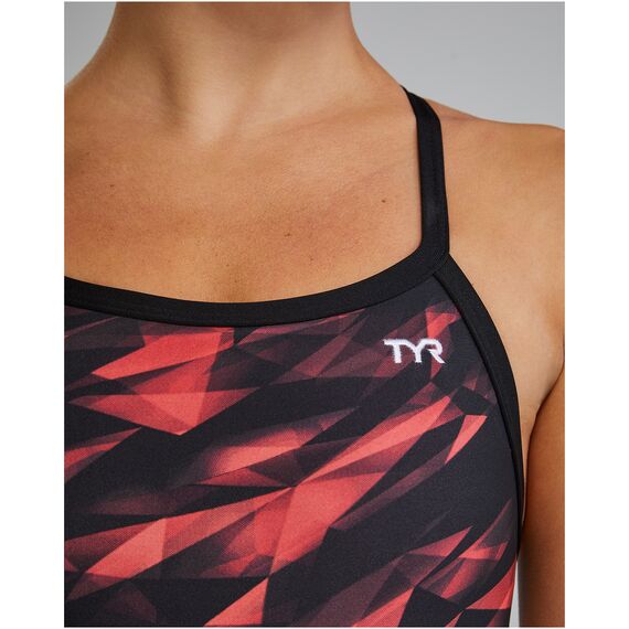 TYR Strój pływacki W DE DIAMONDFIT TR, Kolor: czarny, Rozmiar: 30, 6 zdjęcie