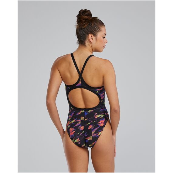 TYR Strój pływacki W DE DIAMONDFIT TR, Kolor: czarny, Rozmiar: 28, 2 zdjęcie