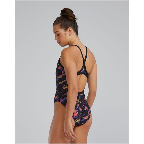 TYR Strój pływacki W DE DIAMONDFIT TR, Kolor: czarny, Rozmiar: 28, 3 zdjęcie