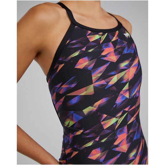 TYR Strój pływacki W DE DIAMONDFIT TR, Kolor: czarny, Rozmiar: 36, 8 zdjęcie