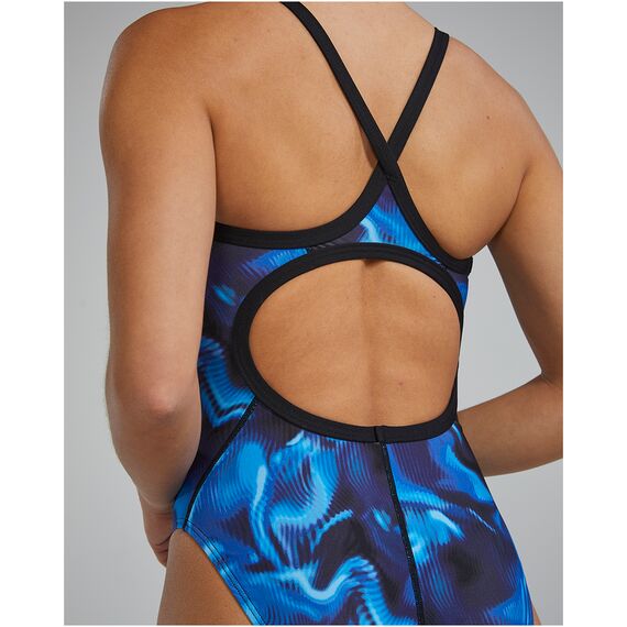 TYR Strój pływacki damski Tyr Diamondfit Durafast Elite Waveform, Kolor: czarny, Rozmiar: 36, 6 zdjęcie