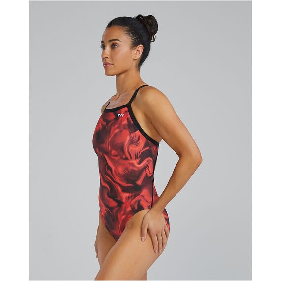 TYR Strój pływacki W DE DIAMONDFIT WA, Kolor: czarny, Rozmiar: 28, 3 zdjęcie