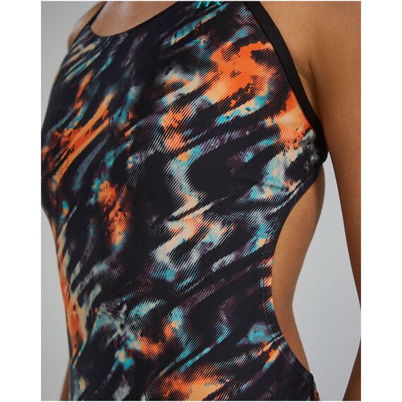 TYR Strój pływacki W CUTOUT LAP, Kolor: czarny, Rozmiar: 34, 6 zdjęcie