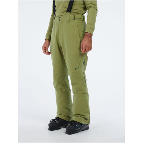 PROTEST Spodnie narciarskie/snowboardowe z szelkami męskie Prtmikado zielone, Kolor: zielony, Rozmiar: S