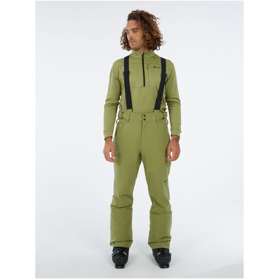 PROTEST Spodnie narciarskie/snowboardowe z szelkami męskie Prtmikado zielone, Kolor: zielony, Rozmiar: S, 3 zdjęcie