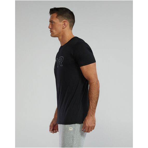 TYR Koszulka męska TRI LG LOGO TEE -UX, Kolor: czarny, Rozmiar: M, 3 zdjęcie