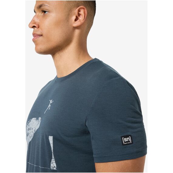 SUPER.NATURAL Koszulka M JUMPING JACK TEE granatowa, Kolor: granatowy, Rozmiar: L, 4 zdjęcie