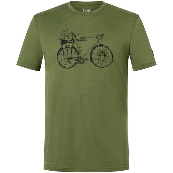 SUPER.NATURAL Koszulka męska M WANDER WHEEL TEE zielona, Kolor: zielony, Rozmiar: L, 5 zdjęcie