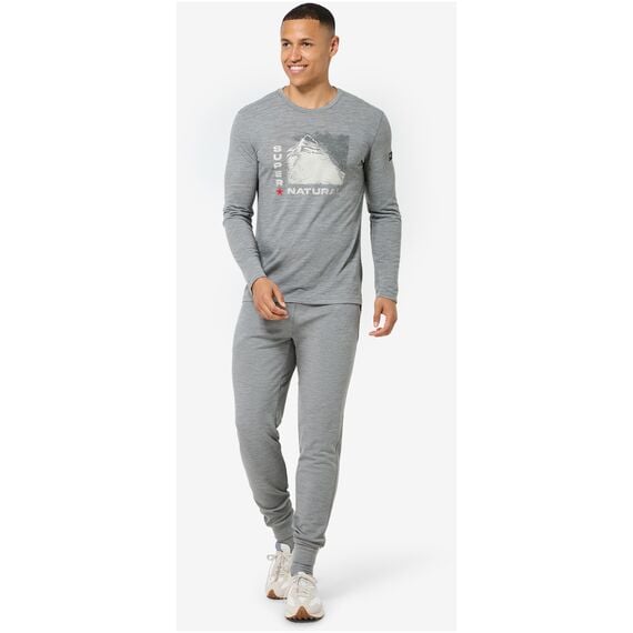 SUPER.NATURAL Longsleeve M SUPER MOUNTAIN LS szary, Kolor: szary, Rozmiar: L