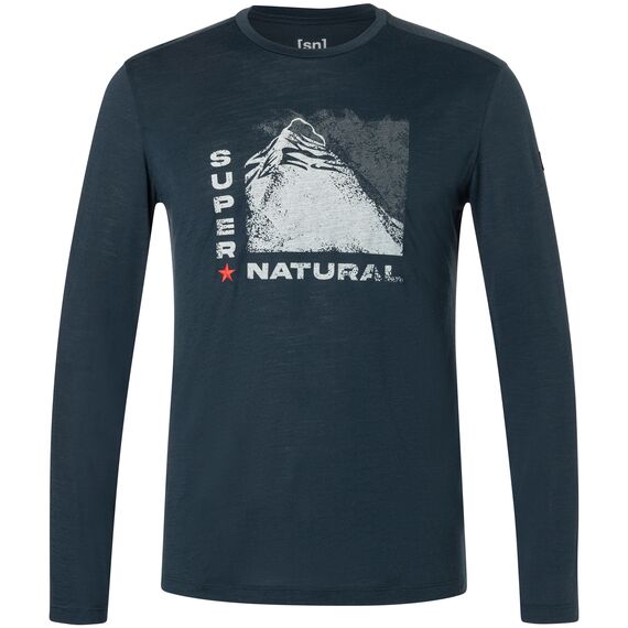 SUPER.NATURAL Longsleeve M SUPER MOUNTAIN LS granatowy, Kolor: granatowy, Rozmiar: M, 6 zdjęcie