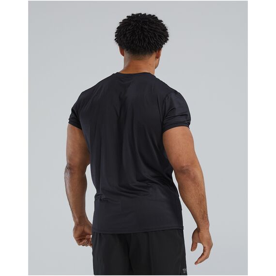 TYR Koszulka męska MENS AIRTEC LL SS, Kolor: czarny, Rozmiar: L, 2 zdjęcie