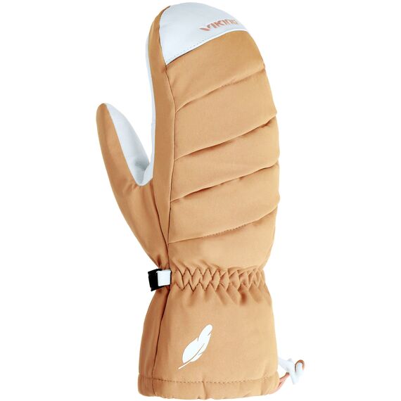 VIKING Rękawice narciarskie damskie Ogama puchowe jednopalczaste brzoskwiniowe, Kolor: różowy, Rozmiar: 9