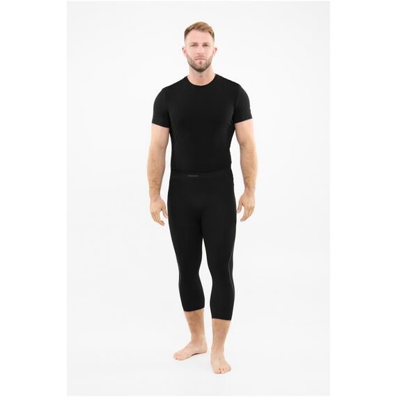 VIKING Bielizna męska Eiger 2.0 Pants 3/4 Bamboo czarno-szara spodnie, Kolor: czarny, Rozmiar: XXXL