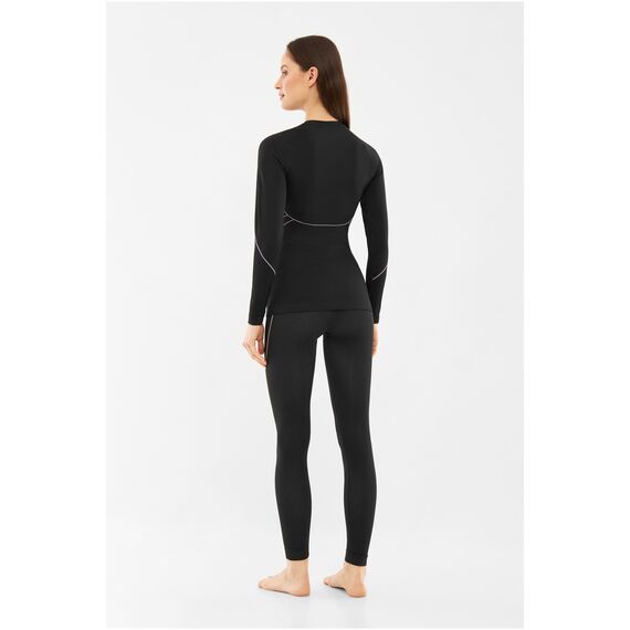 VIKING Bielizna damska Etna 2.0 Lady Pants Bamboo czarno-fioletowa spodnie, Kolor: czarny, Rozmiar: XXL, 2 zdjęcie