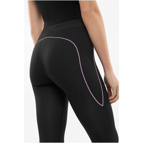 VIKING Bielizna damska Etna 2.0 Lady Pants 3/4 Bamboo legginsy czarno-fioletowa, Kolor: czarny, Rozmiar: XXL, 6 zdjęcie