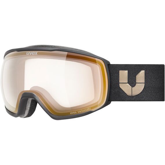 UVEX Gogle narciarskie Ultimate Victorious pro V, Kolor: czarny, Rozmiar: one size