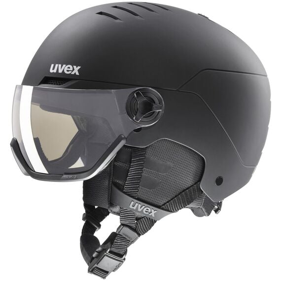 UVEX Kask narciarski Wanted Visor pro V, Kolor: czarny, Rozmiar: 54-58