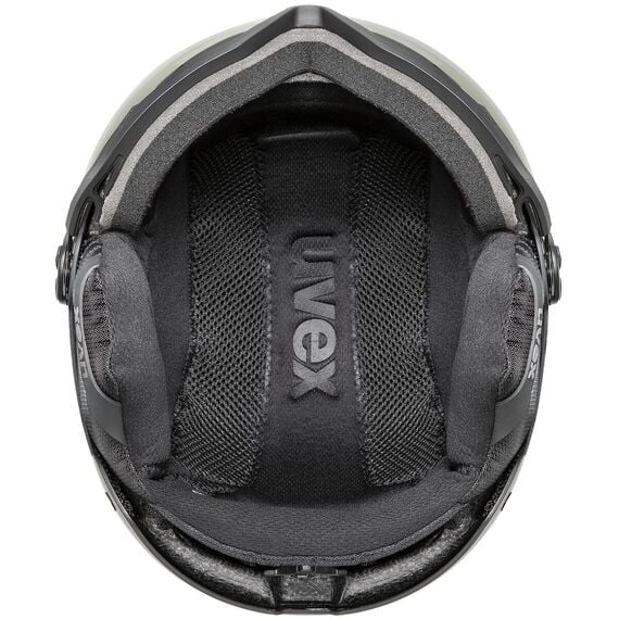 UVEX Kask narciarski Wanted Visor pro V, Kolor: czarny, Rozmiar: 54-58, 5 zdjęcie