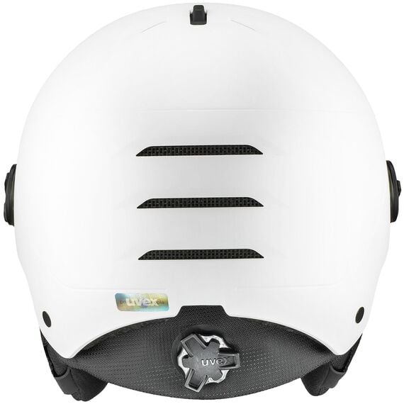 UVEX Kask narciarski Wanted Visor pro V, Kolor: biały, Rozmiar: 54-58, 2 zdjęcie