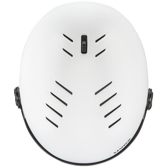 UVEX Kask narciarski Wanted Visor pro V, Kolor: biały, Rozmiar: 58-61, 3 zdjęcie