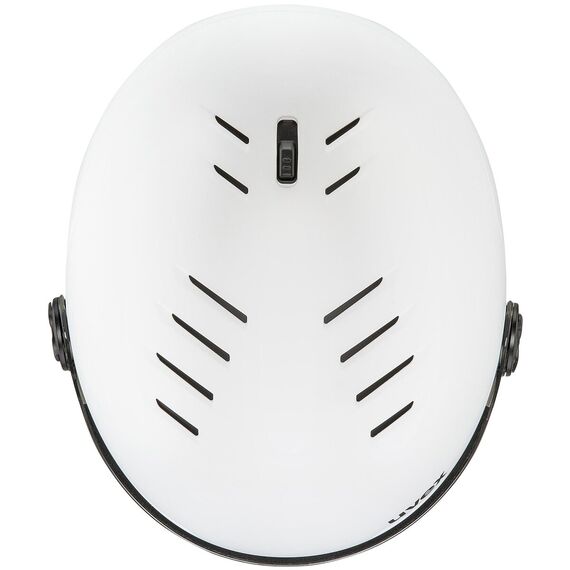 UVEX Kask narciarski Wanted Visor pro V, Kolor: biały, Rozmiar: 54-58, 3 zdjęcie
