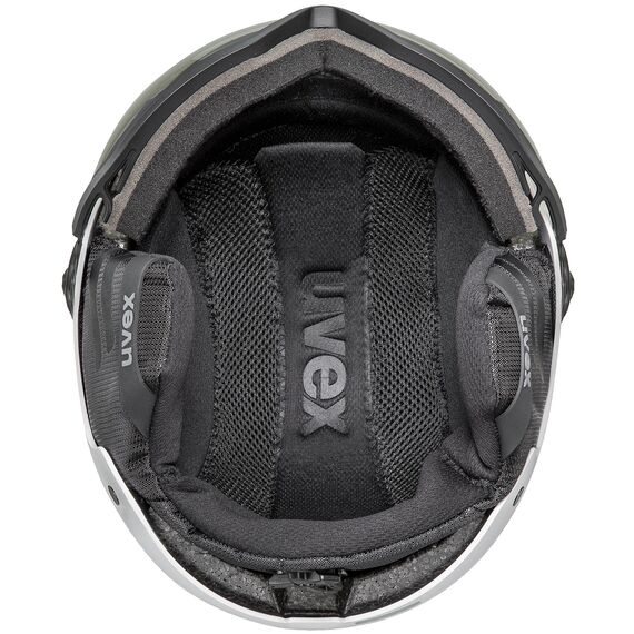 UVEX Kask narciarski Wanted Visor pro V, Kolor: biały, Rozmiar: 58-61, 5 zdjęcie