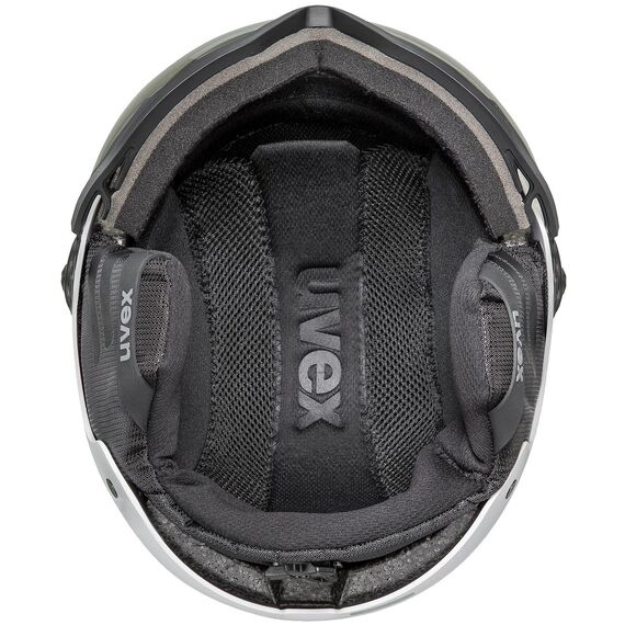 UVEX Kask narciarski Wanted Visor pro V, Kolor: biały, Rozmiar: 54-58, 5 zdjęcie