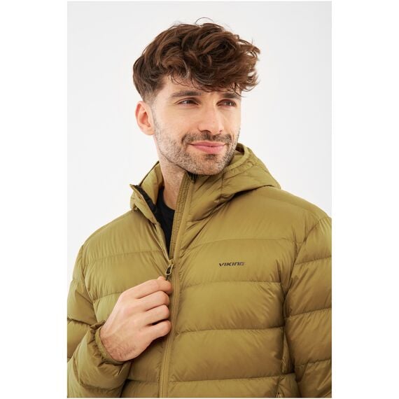 VIKING Kurtka puchowa męska Rovi jasno brązowa, Kolor: brązowy, Rozmiar: M, 4 zdjęcie