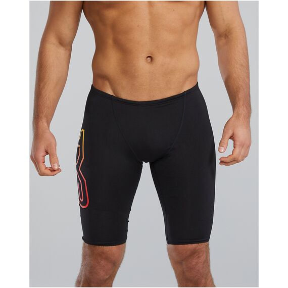 TYR Spodenki pływackie LARGE LOGO JAMMER, Kolor: czarny, Rozmiar: 30