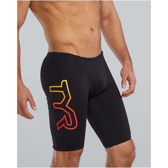 TYR Spodenki pływackie LARGE LOGO JAMMER, Kolor: czarny, Rozmiar: 30, 4 zdjęcie