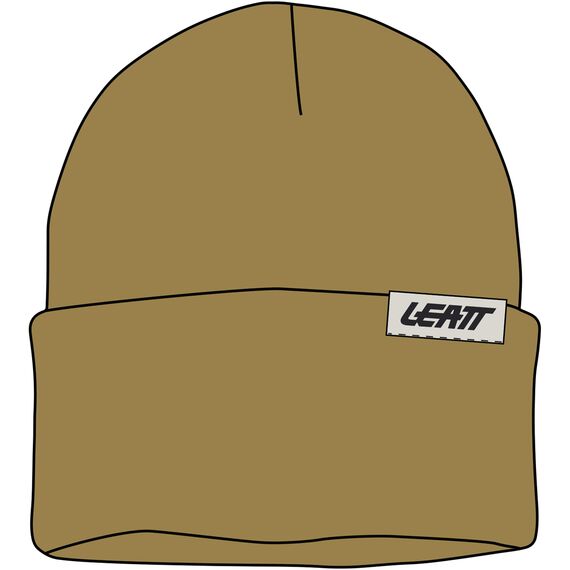 LEATT Czapka Beanie Team, Kolor: brązowy, Rozmiar: one size