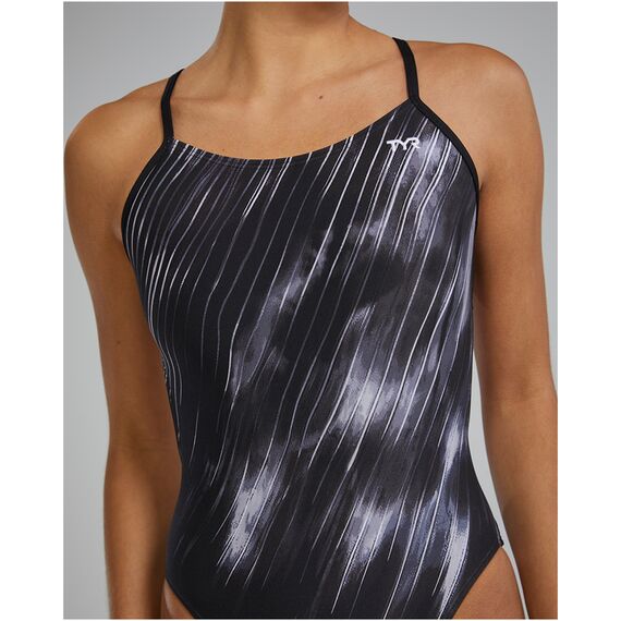 TYR Strój pływacki W DE CUTOUTFIT CYC, Kolor: czarny, Rozmiar: 28, 5 zdjęcie