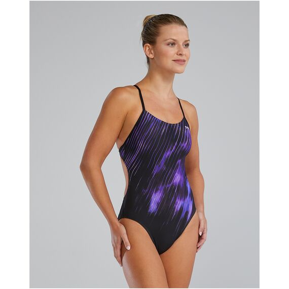 TYR Strój pływacki W DE CUTOUTFIT CYC, Kolor: czarny, Rozmiar: 30, 4 zdjęcie