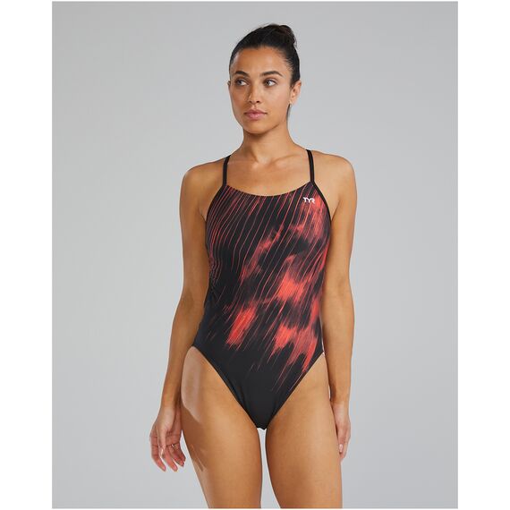 TYR Strój pływacki W DE CUTOUTFIT CYC, Kolor: czarny, Rozmiar: 32