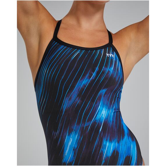 TYR Strój pływacki W DE DIAMONDFIT CY, Kolor: czarny, Rozmiar: 32, 5 zdjęcie