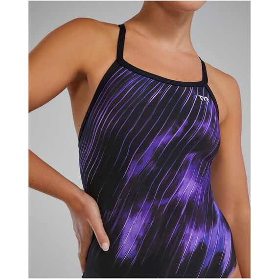 TYR Strój pływacki W DE DIAMONDFIT CY, Kolor: czarny, Rozmiar: 34, 5 zdjęcie