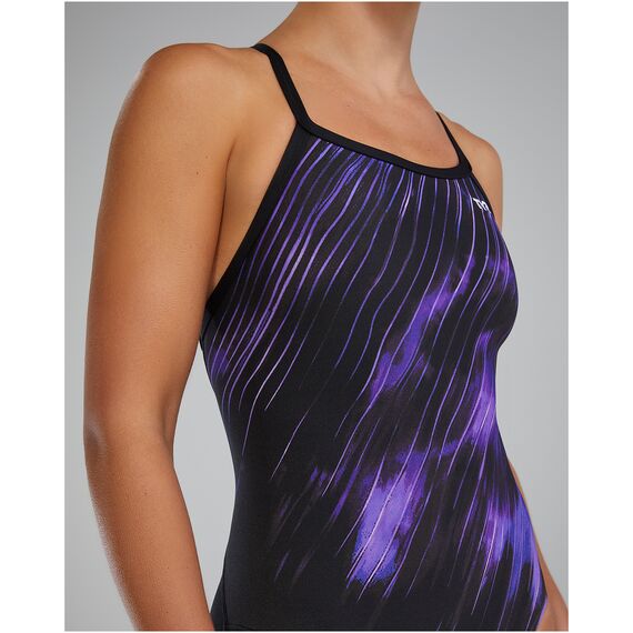 TYR Strój pływacki W DE DIAMONDFIT CY, Kolor: czarny, Rozmiar: 30, 8 zdjęcie