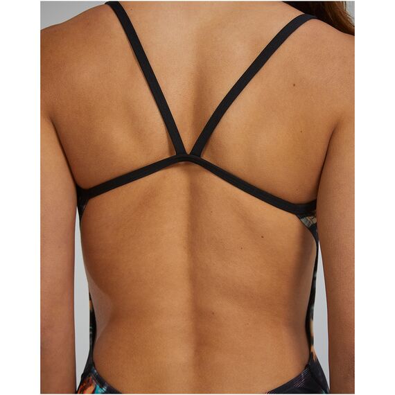 TYR Strój pływacki W CUTOUT LAP, Kolor: czarny, Rozmiar: 28, 7 zdjęcie