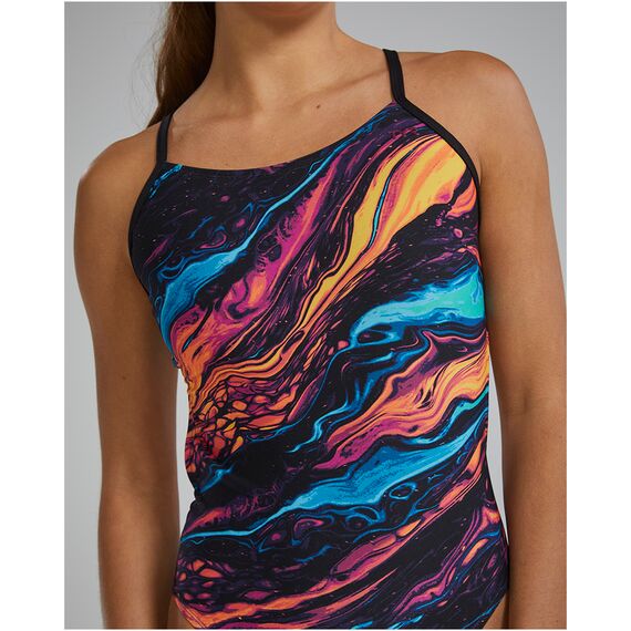 TYR Strój pływacki W CUTOUT LAP, Kolor: czarny, Rozmiar: 36, 5 zdjęcie