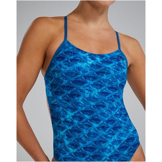 TYR Strój pływacki W CUTOUT LAP, Kolor: czarny, Rozmiar: 32, 5 zdjęcie