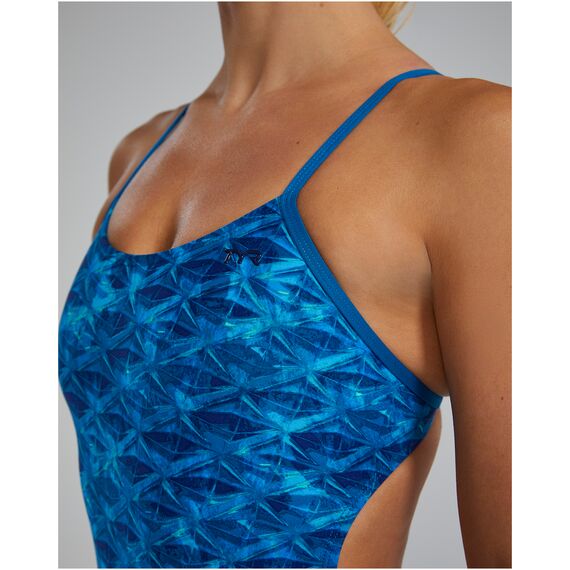 TYR Strój pływacki W CUTOUT LAP, Kolor: czarny, Rozmiar: 36, 6 zdjęcie