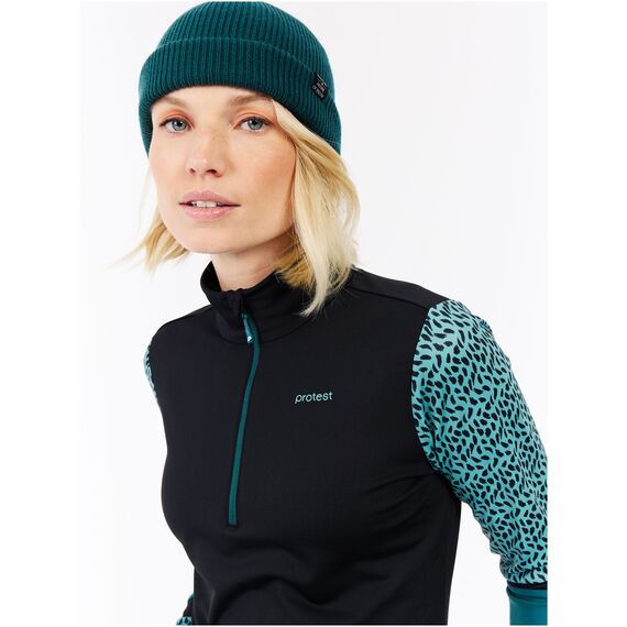 PROTEST Bluzka z długim rękawem z zamkiem 1/4 damska PRTNynke niebieska, Kolor: niebieski, Rozmiar: M, 5 zdjęcie