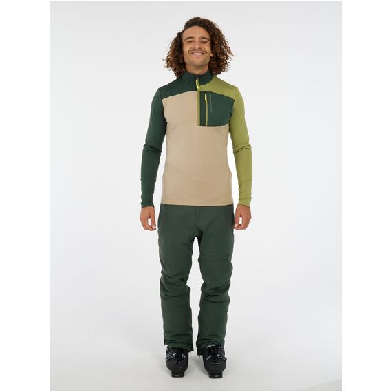 PROTEST Bluzka z długim rękawem zapinana na zamek 1/4 męska Prtdraw zielona, Kolor: zielony, Rozmiar: XL, 3 zdjęcie