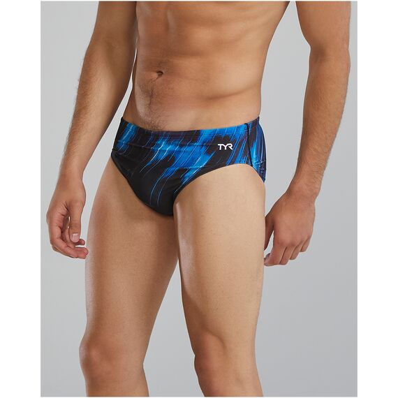 TYR Spodenki pływackie M DE BRIEF CYC, Kolor: czarny, Rozmiar: 38, 3 zdjęcie