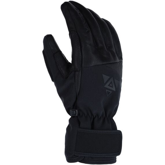 VIKING Rękawice narciarskie dla dorosłych Viking Norvik Pro Pipe czarne ze skórą, Kolor: czarny, Rozmiar: 6