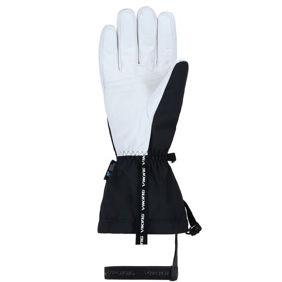 VIKING Rękawice narciarskie męskie Sven czarne z białą skórą, Kolor: czarny, Rozmiar: 10, 2 zdjęcie