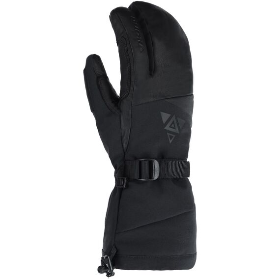 VIKING Rękawice freeride'owe dla dorosłych Norvik Pro Lobster czarne ze skórą, Kolor: czarny, Rozmiar: 7