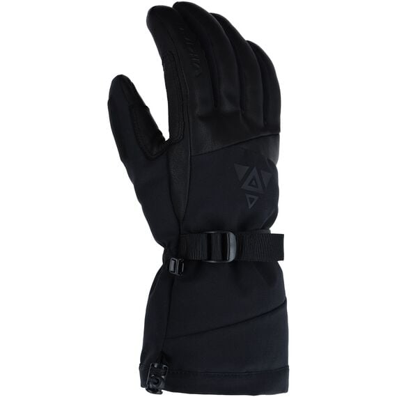 VIKING Rękawice freeride'owe dla dorosłych Norvik Pro czarne ze skórą, Kolor: czarny, Rozmiar: 6