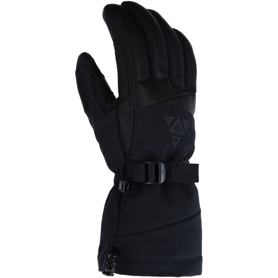 VIKING Rękawice freeride'owe dla dorosłych Norvik Pro czarne ze skórą, Kolor: czarny, Rozmiar: 7